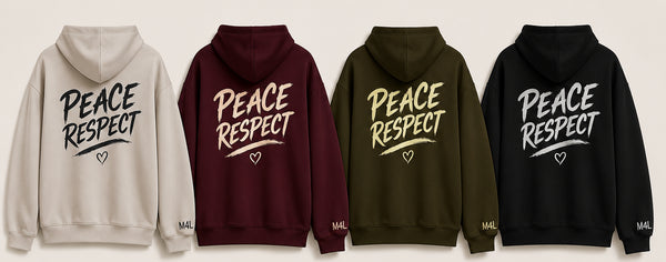 Peace en respect hoodie